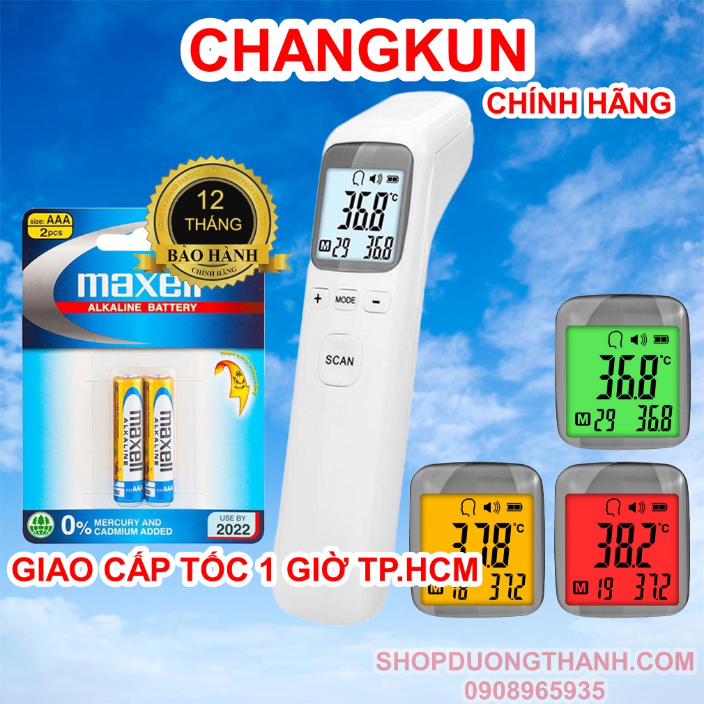 Máy nhiệt kế điện tử hồng ngoại đo thân nhiệt súng bắn nhiệt độ đo trán CK T1502 T1803