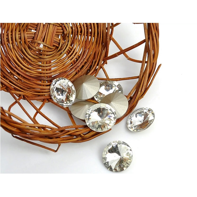 Charm hạt đá Diamond hình nón kinh điển cho các bạn làm trang trí, DIY