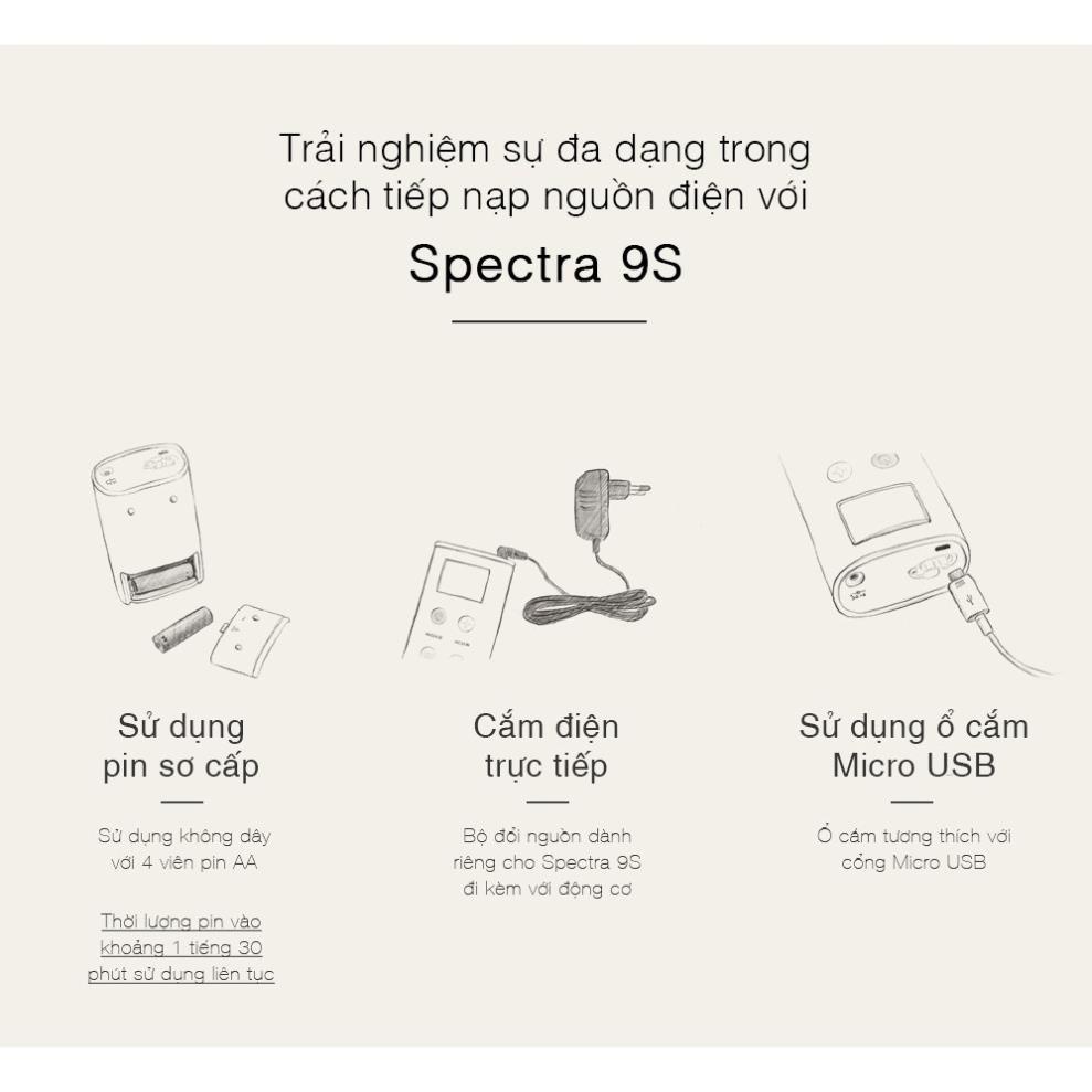 [CHÍNH HÃNG] Máy hút sữa điện đôi Spectra 9S (BH 24 tháng)