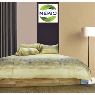 Bộ chăn ga gối Lụa Protencel-S Nekio Nhật Bản Hoàng Đàn