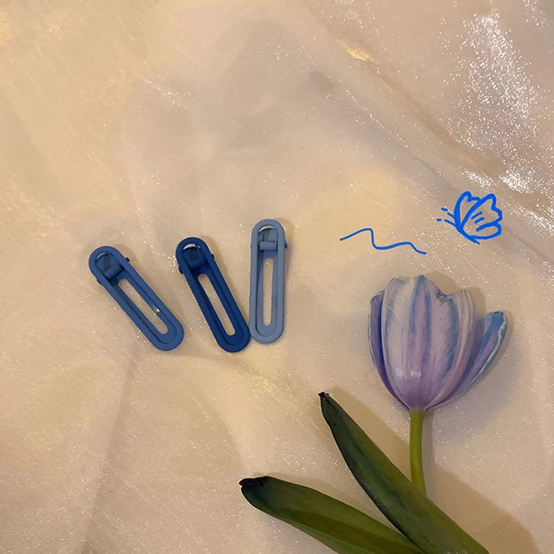 Set 3 Kẹp Tóc Màu Kẹo Phong Cách Hàn Quốc Thời Trang Cho Nữ