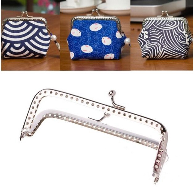 Khung ví vuông bằng kim loại DIY để làm ví cầm tay