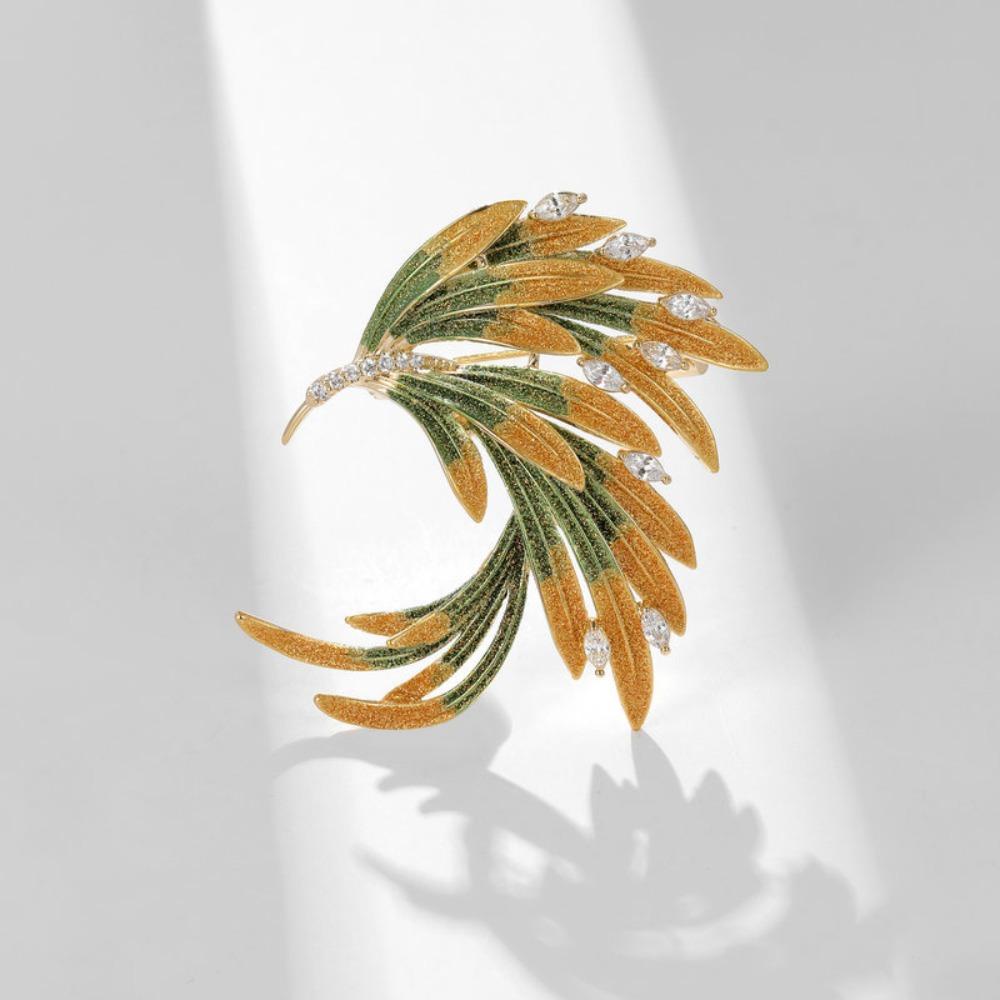 Ghim Cài Áo Hình Chim Phượng Hoàng Phong Cách Vintage Dành Cho Nữ