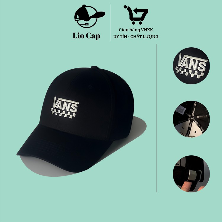 Mũ lưỡi trai Vans đen VNXK full hộp cao cấp Free Size thêu logo chữ nổi 3D, mã giảm 10k cho đơn 50k: 𝟵𝟵𝗙𝗔𝗦𝗛𝗜𝗢𝗡𝗦𝗔𝗟𝗘𝟭