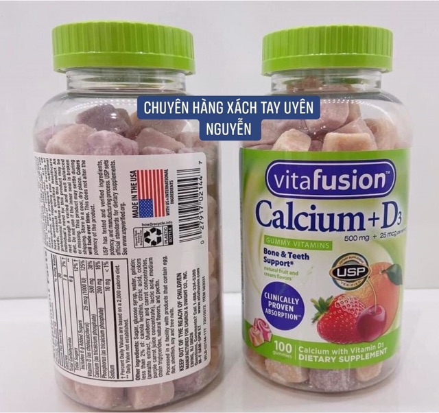 🌈🌟🌈 Vitafusion Calcium D3 (500mg + D3 25mcg) 🌈🌟🌈