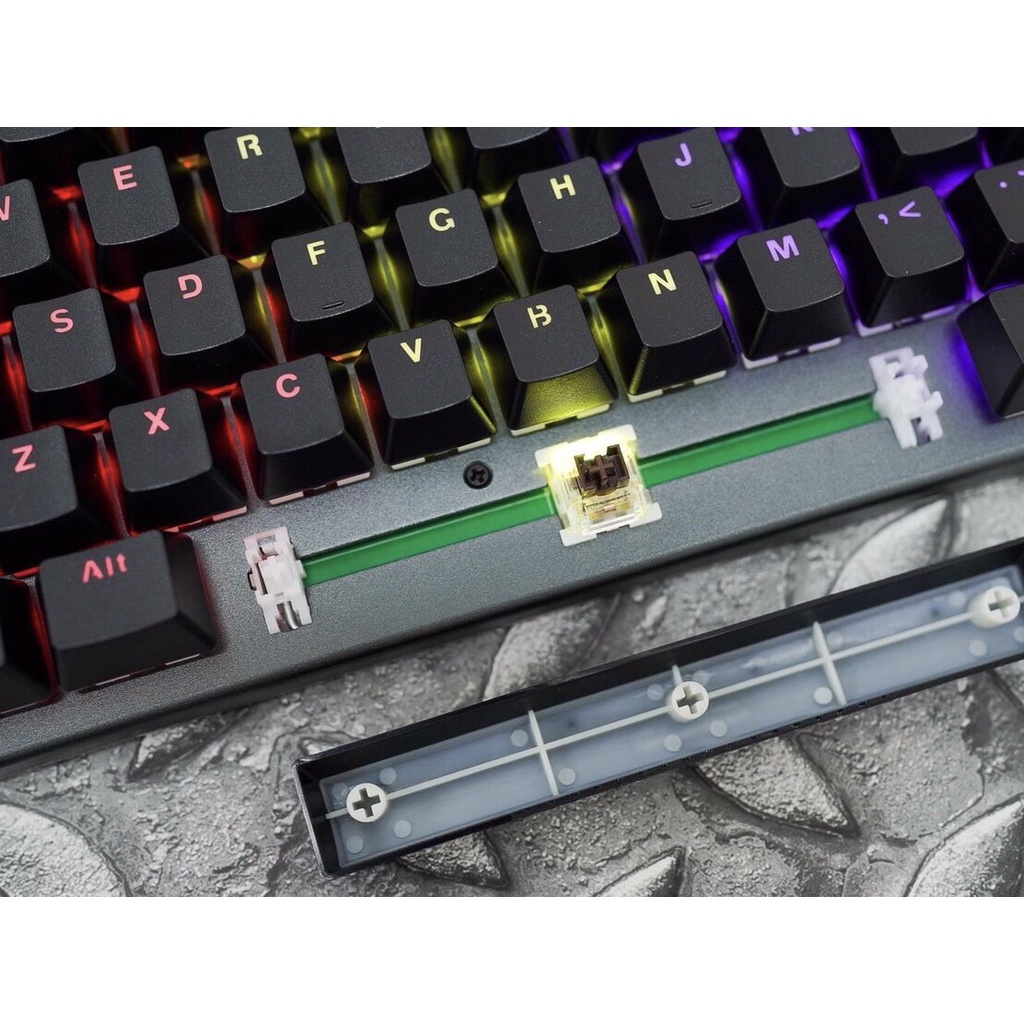 Bàn phím cơ⚡️𝐂𝐚𝐦 𝐤𝐞̂́𝐭 𝐜𝐡𝐢́𝐧𝐡 𝐡𝐚̃𝐧𝐠⚡️E-Dra EK3087 V2, hệ thống led rainbow nhiều chế độ đẹp, gõ êm tay, xài bền