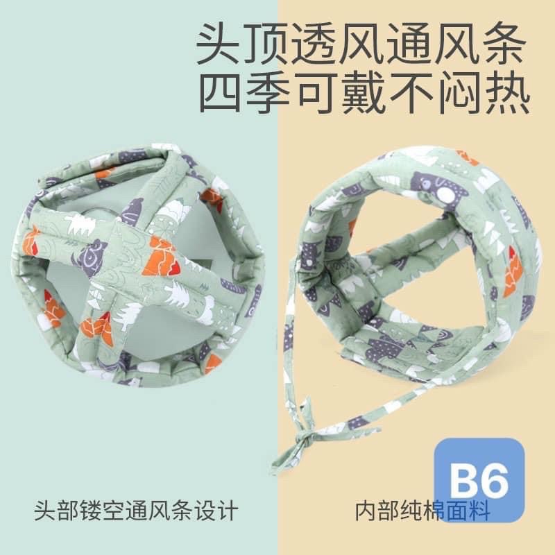 Mũ Bảo Vệ Đầu Chống Va Đập An Toàn Cho Bé Tập Đi Tập BòFREESHIPNón Bảo Hiểm Cho Bé Tập Đi