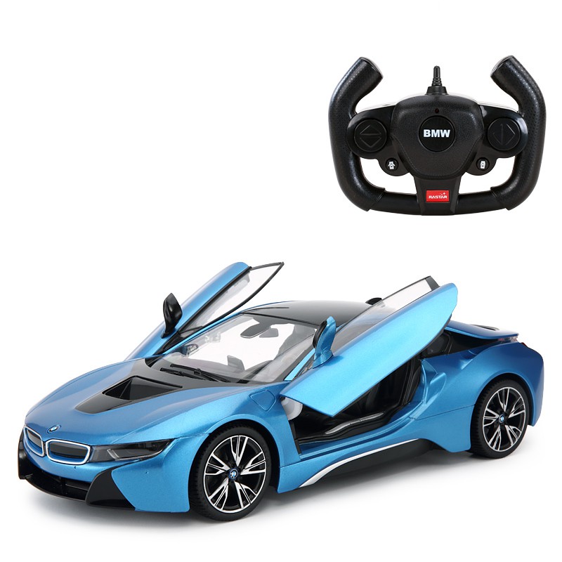 RASTAR / Xinghui Ô tô điều khiển từ xa BMW i8 có thể mở cửa ô tô điều khiển từ xa trẻ em sạc đồ chơi cậu bé đua xe năng