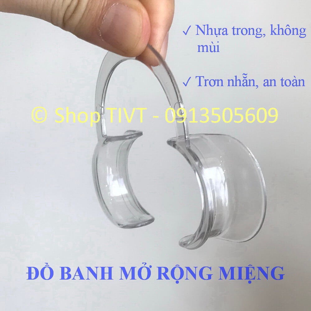 Dụng cụ banh, mở rộng miệng, nha cụ hình chữ C giữ miệng mở rộng để có thể làm các thủ thuật trong khoang miệng-TIVT