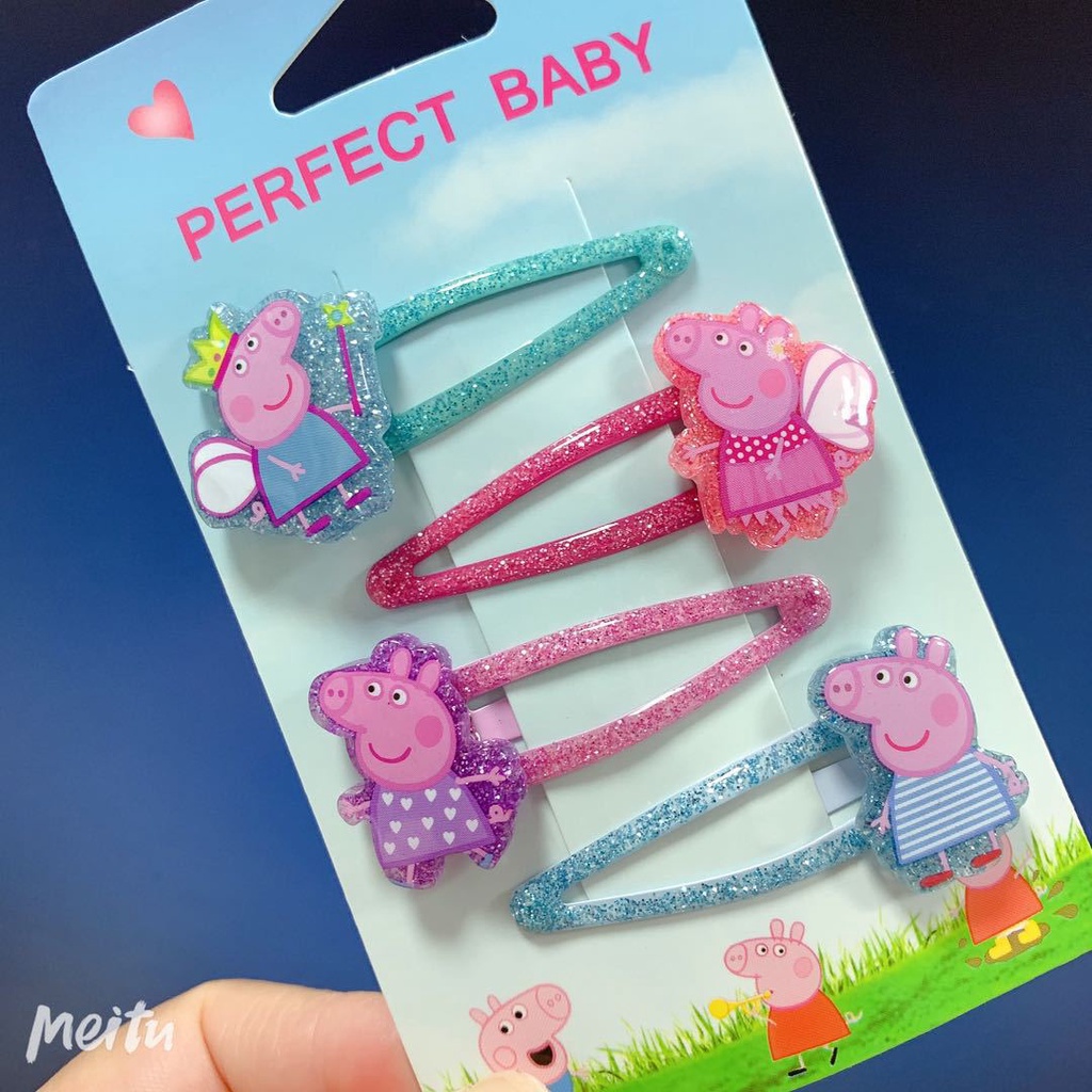 DISNEY Kẹp Tóc Hình Ngựa Một Sừng Dễ Thương Cho Bé Gái