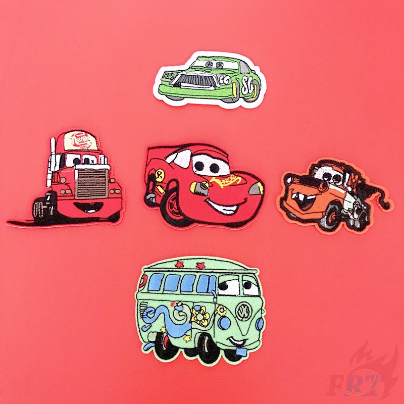 ☸ Cartoon：Cars S-2 Iron-On Patch ☸ 1Pc Lightning McQueen Diy Sew on Iron on Patch