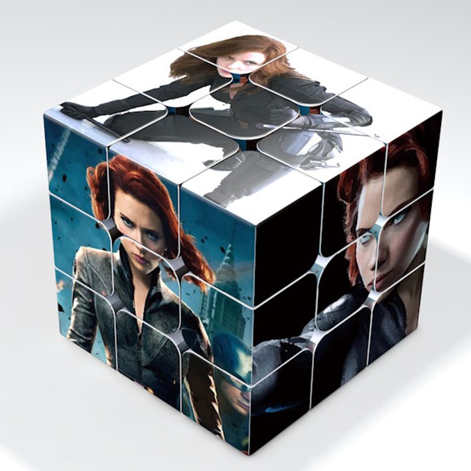 Rubik lắp ghép Marvel Black widown