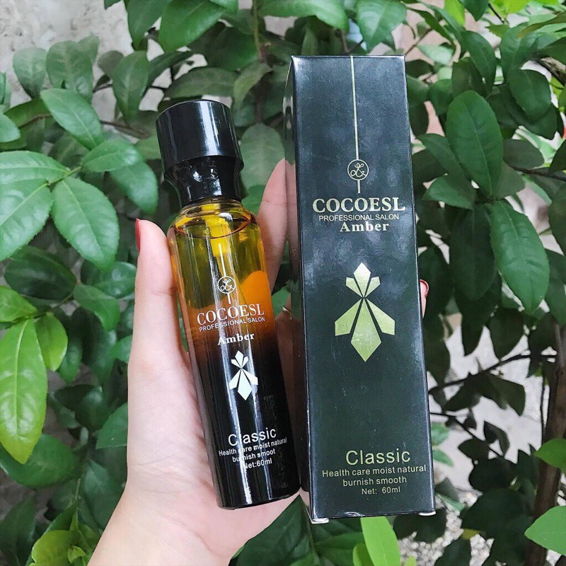 Dầu dưỡng tóc ❤️FREESHIP❤️ Tinh dầu dưỡng tóc cao cấp COCOESL Amber 60ml - Phục hồi tóc hư tổn và chẻ ngọn