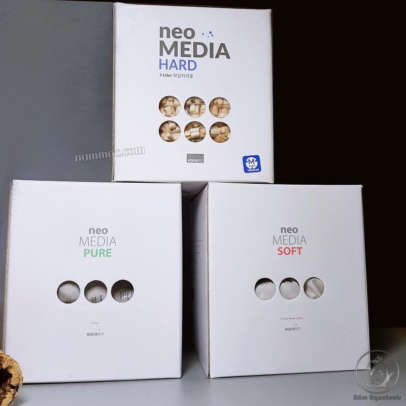 [Hộp 5 Lít] Neo Media PREMIUM SOFT / PURE / HARD  - Vật liệu lọc tốt tốt nhất chính hãng Hàn Quốc