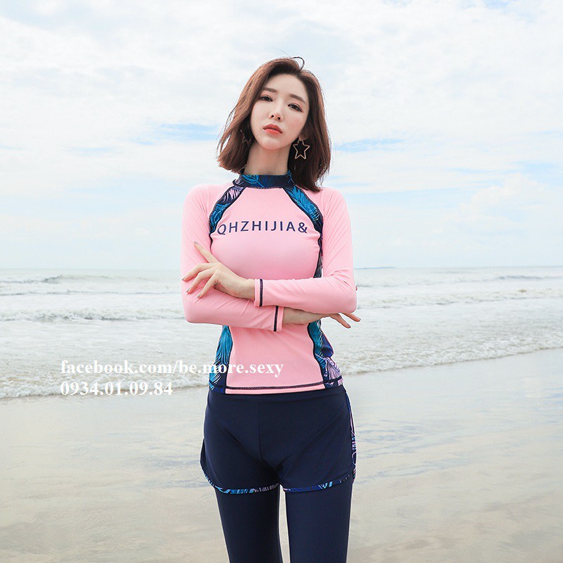 Đồ bơi nữ dài tay phong cách Hàn Quốc | BigBuy360 - bigbuy360.vn