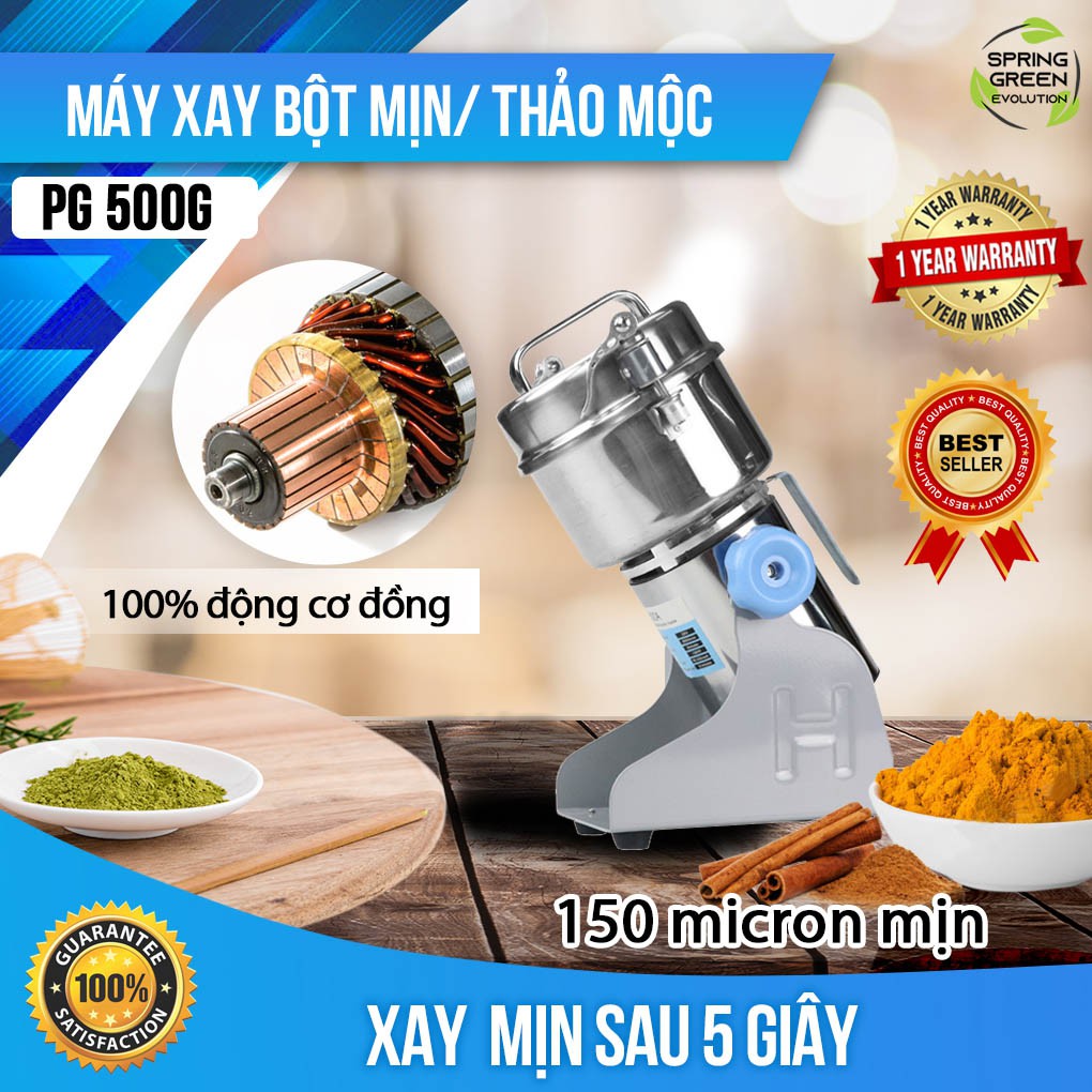 Máy Xay Bột Khô Hay Máy Xay Thảo Dược Tốc Độ Cao PG Thế Hệ Mới Công Suất Cao, Tốc Độ Xay Nhanh. Thương Hiệu SGE Thailand