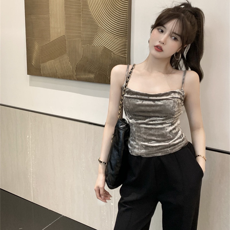 Áo Dây Nhung Cổ Yếm