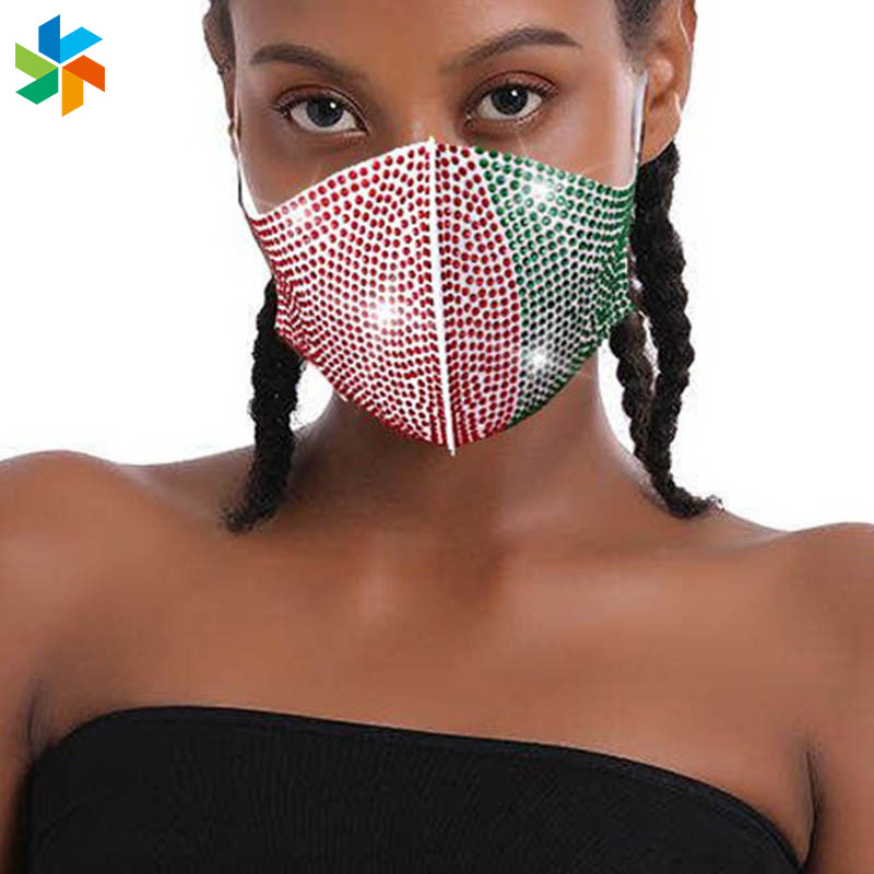 Khẩu Trang Cotton Đính Đá 3d Jp06