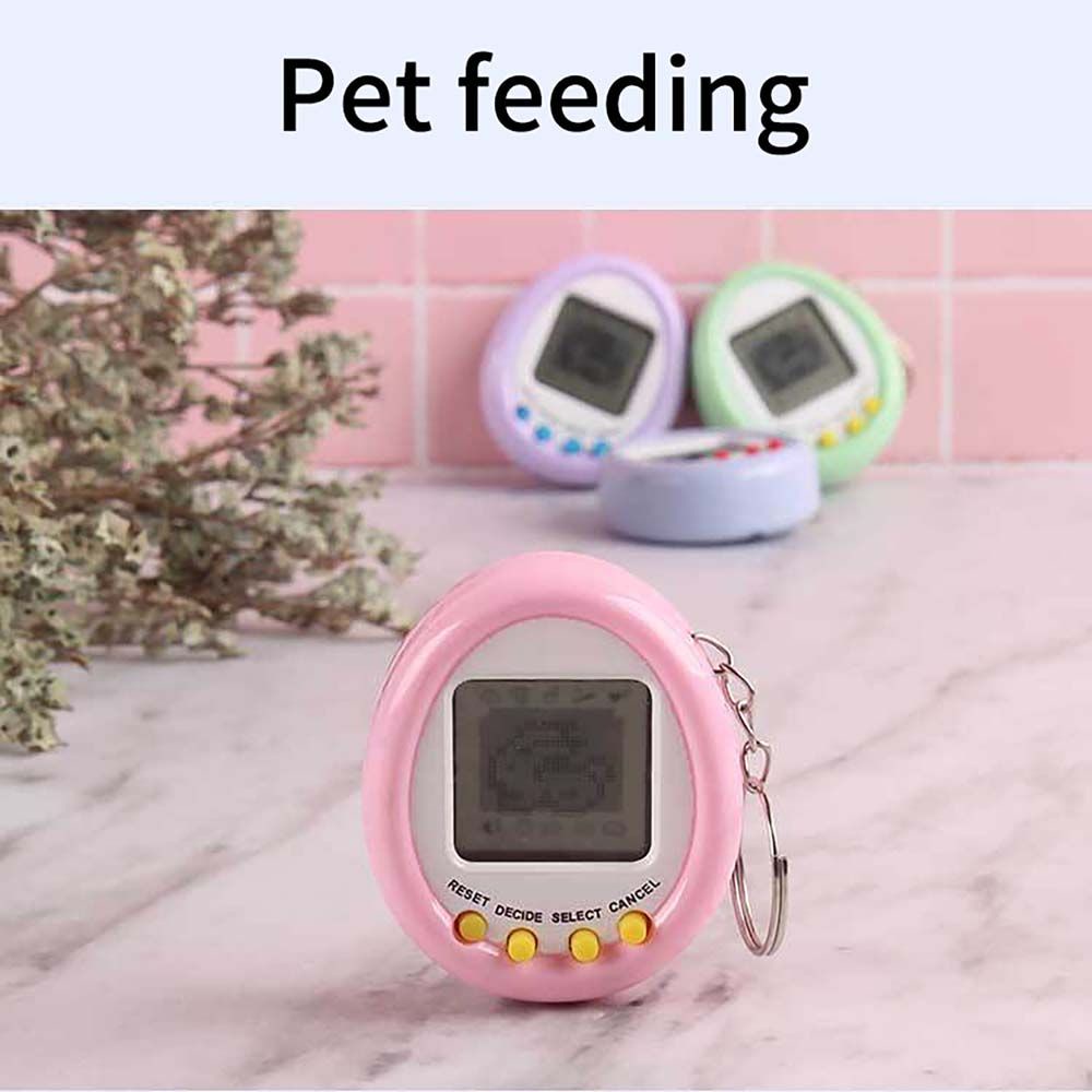 Máy nuôi thú ảo Tamagotchi 90S vui nhộn kèm móc khóa