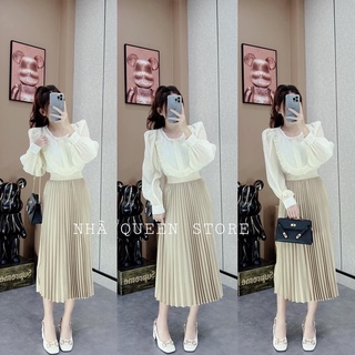 Đầm suông hoa🌷đầm hoa cổ bèo 🌷freeship 🌷nhập madeby20 giảm 20k đơn trên 300k