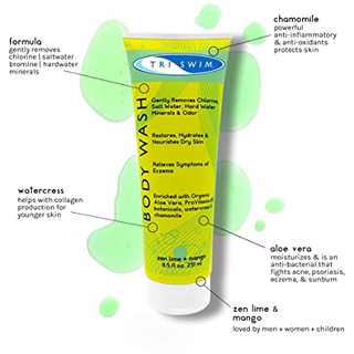 [SALE 12/12] Sữa Tắm Triswim (251ml/Chai) Làm sạch CLO hiệu quả sau khi bơi