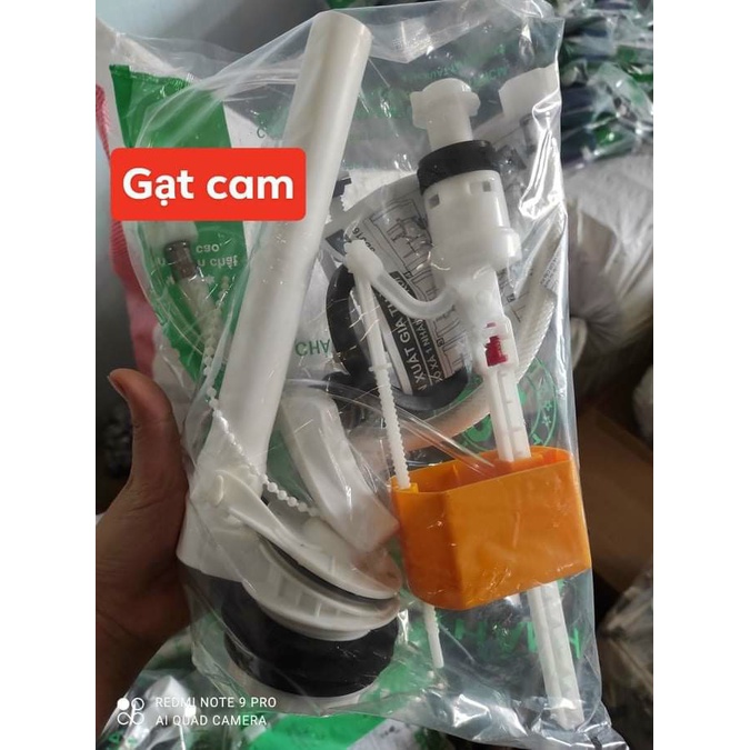 Bộ xả nước bồn cầu dùng cho các loại cầu 2 khối rời Gia Thành, hàng chất lượng cao  + kèm nút nhấn / gạt