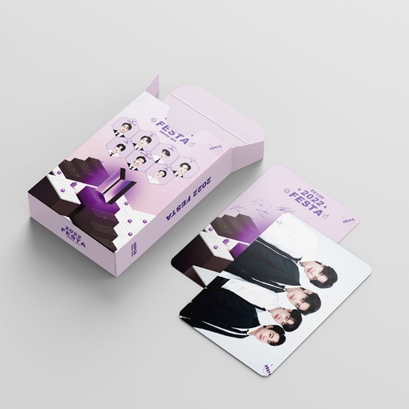Set 55 Tấm Thẻ Ảnh Lomo Card Jungkook V Jimin Bt Toploader