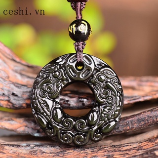 7a Vòng Cổ obsidian Độc Đáo
