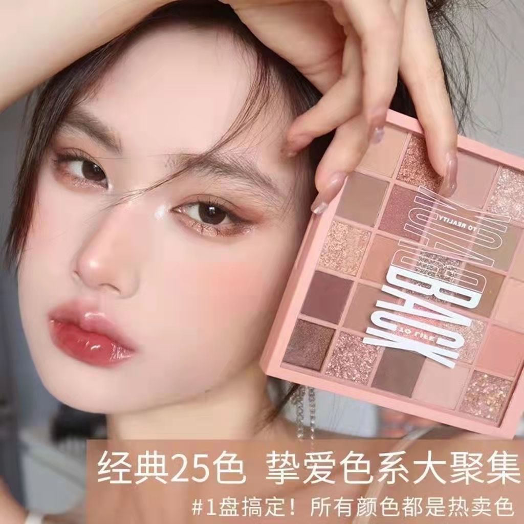 Bảng Phấn Mắt 25 Màu Sắc Hiệu Ứng Lì/ Ánh Ngọc Trai Lấp Lánh