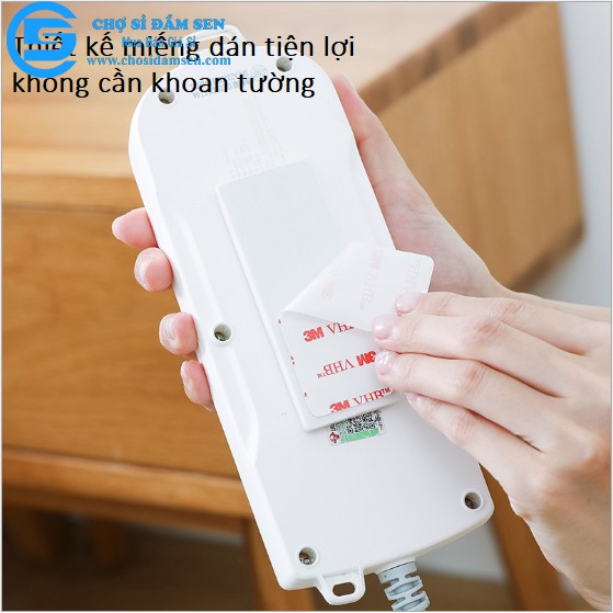 Bộ dụng cụ  vỉ treo cố định ổ cắm điện trượt thẳng siêu tiện dụng an toàn cho bé G77-TreoOCD-Vi