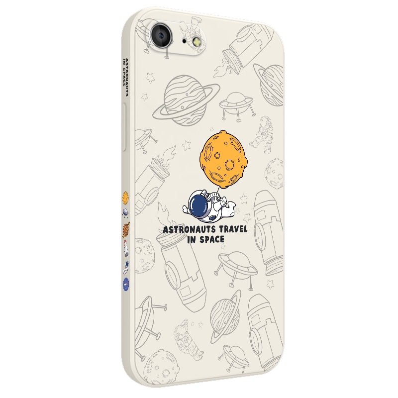 Ốp Điện Thoại Silicon Dẻo Hình Phi Hành Gia Cho IPhone 8 7 Plus SE 2020 6 6S Plus