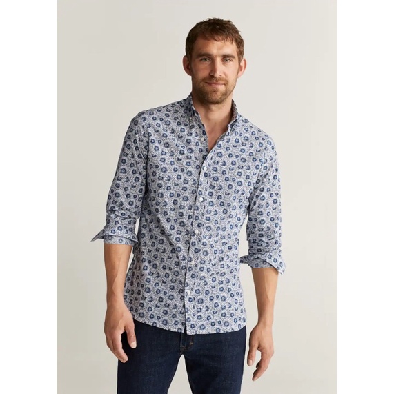 Áo sơmi nam Mango | Hàng hiệu vợt Sale