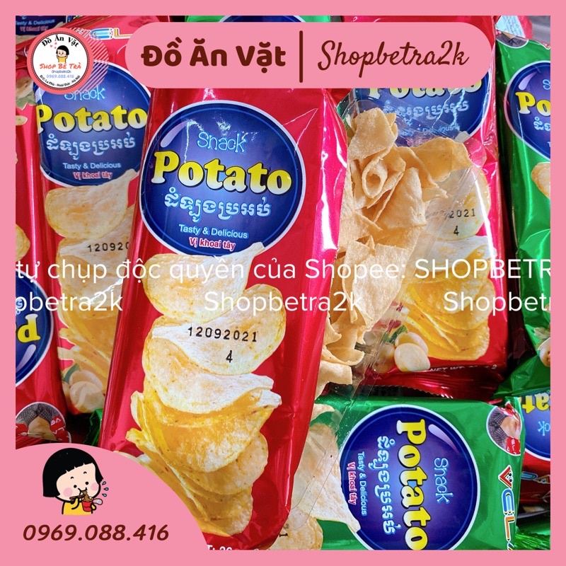 Snack Potato khoai tây lát 3anhemfoods