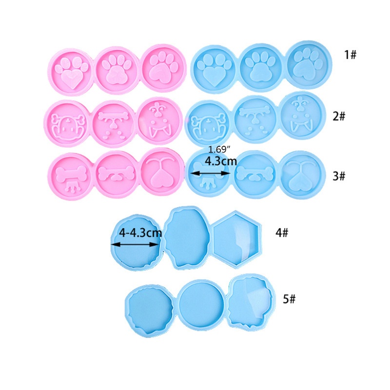 Khuôn Silicone 15 Ngăn Làm Đế Điện Thoại Epoxy Resin Hình Tròn