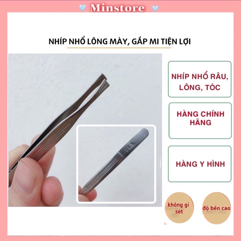 Nhíp Nhổ Lông Tóc Bằng Thép Cao Cấp Không Đứt Gãy, Bám Chắc