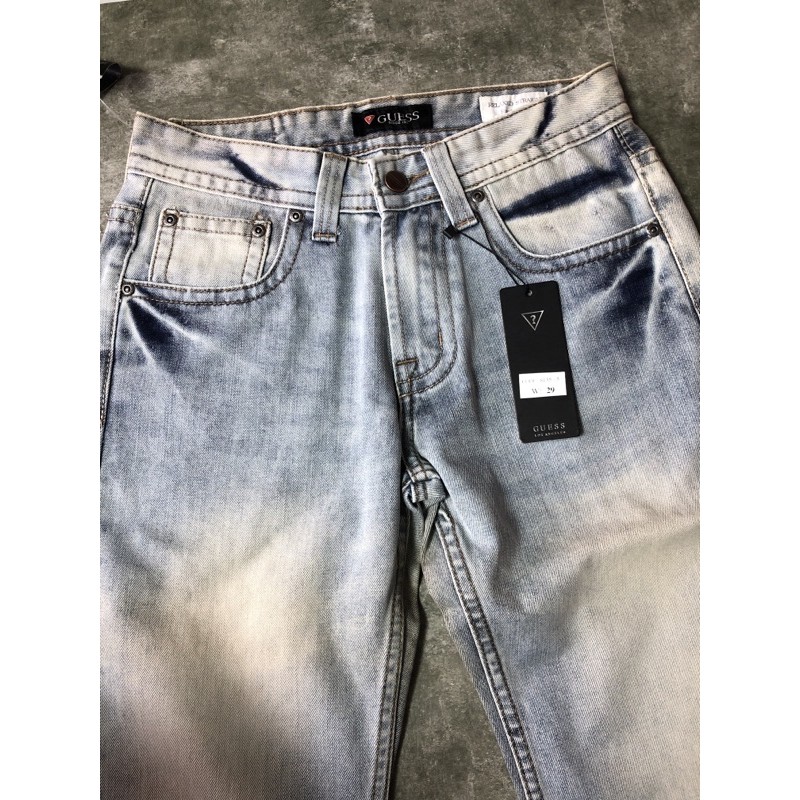 Quần jean nam Sale nhiều mẫu, ống suông trung niên, vải ko co giãn phù hợp người thích mặc bụi