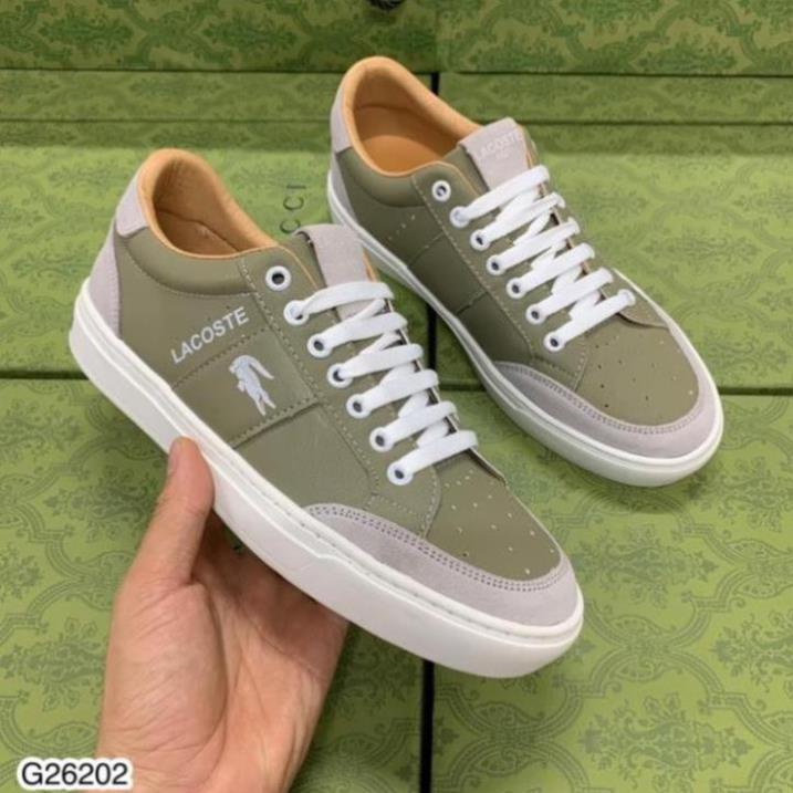 Giày buộc dây Nam Lacoste Đế Cao Su Cao Cấp - Giày Buộc Dây Cho Nam Cao Cấp ''