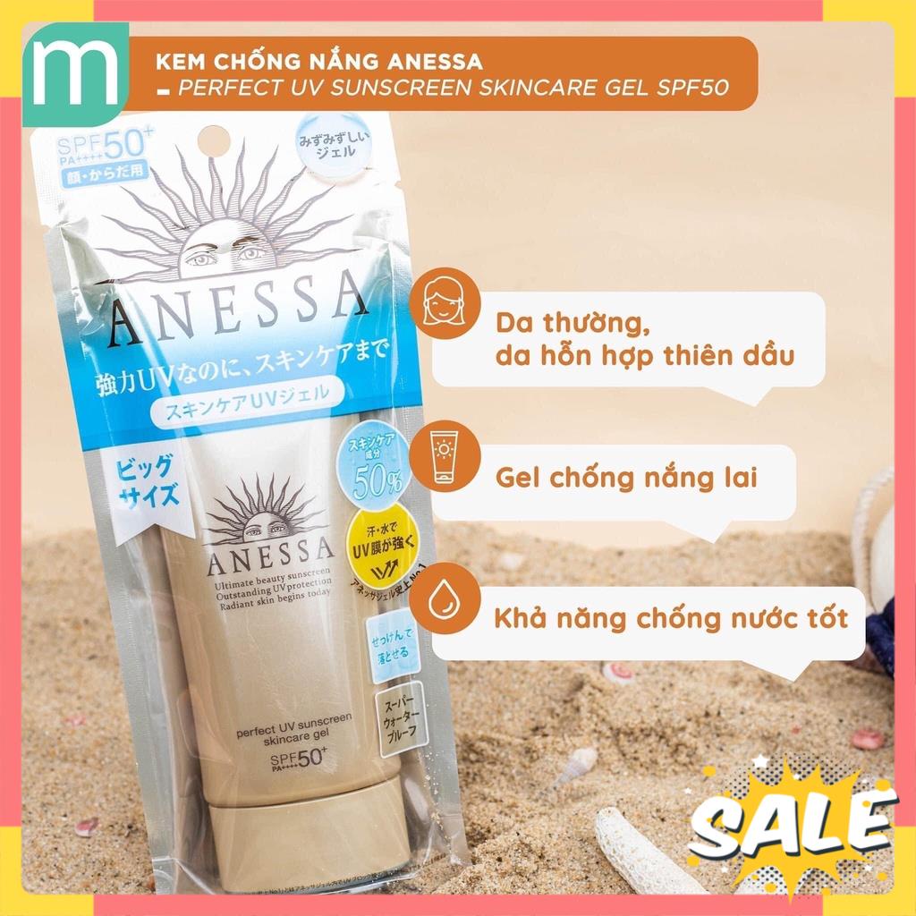 Kem chống nắng Anessa Shiseido Chính hãng Chống Trôi Anessa Perfect UV Sunscreen Skincare Milk SPF50+/PA++++ - LA BEAUTY