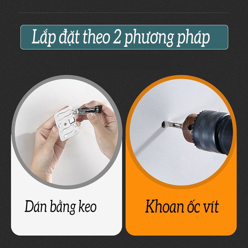 Kệ để dao có 4 móc treo kèm theo ống đựng đũa muỗng gọn gàng tiện lợi giá treo đồ nhà bếp kiểu dáng hiện đại ke dao KDN