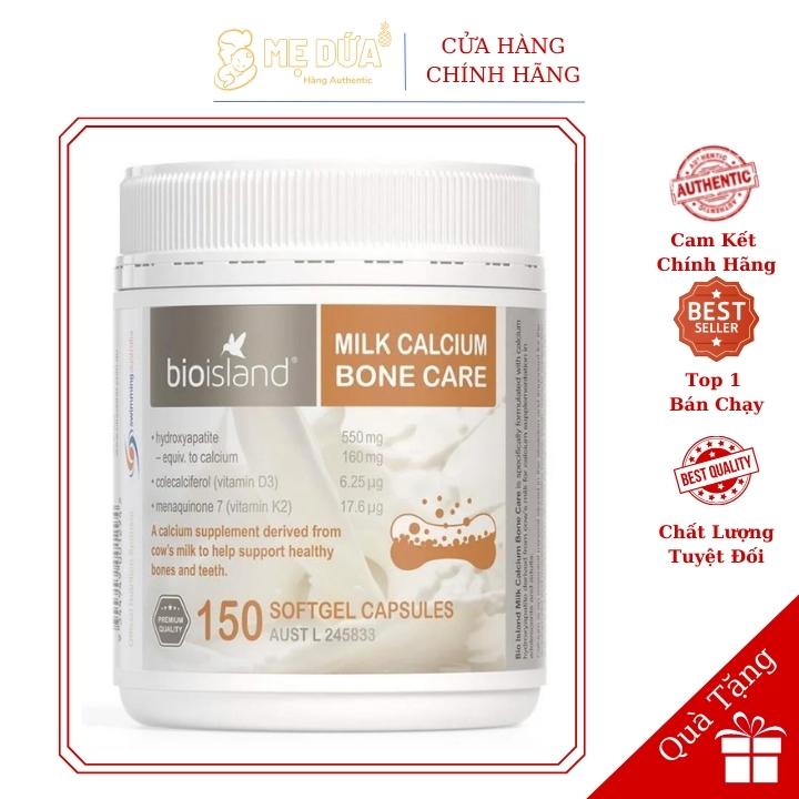 Viên Uống Hỗ Trợ Bổ Sung Canxi Cho Người Lớn, Mẹ Bầu Bio Island Milk Calcium Bone Care | Mẹ Dứa Shop