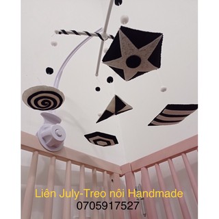 Treo nôi trắng đen handmade kích thích thị giác 0-3m