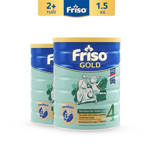 Combo 2 Lon Sữa Bột Friso Gold 4 (1500G/Lon)