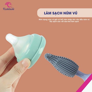 CỌ RỬA BÌNH SỮA  SILICON KICHI