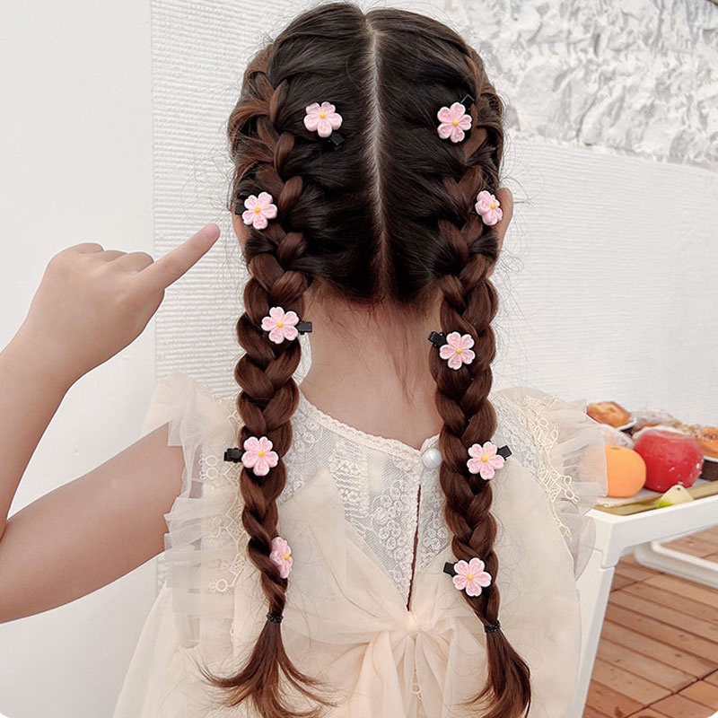 Bộ 10 Kẹp Tóc Hoa Trẻ Em