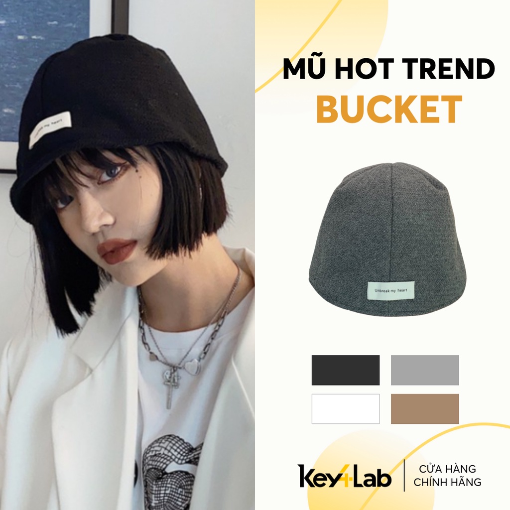 Mũ Bucket Hat Hot Trend &quot;Unbreak My Heart&quot; Phong Cách Uzzulang Nhiều Màu Sắc
