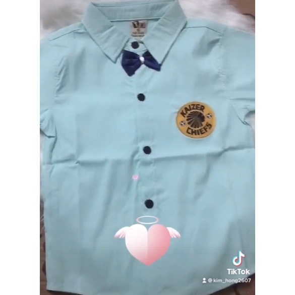 ÁO SƠ MI CỔ NƠ BÉ TRAI size 9-22kg