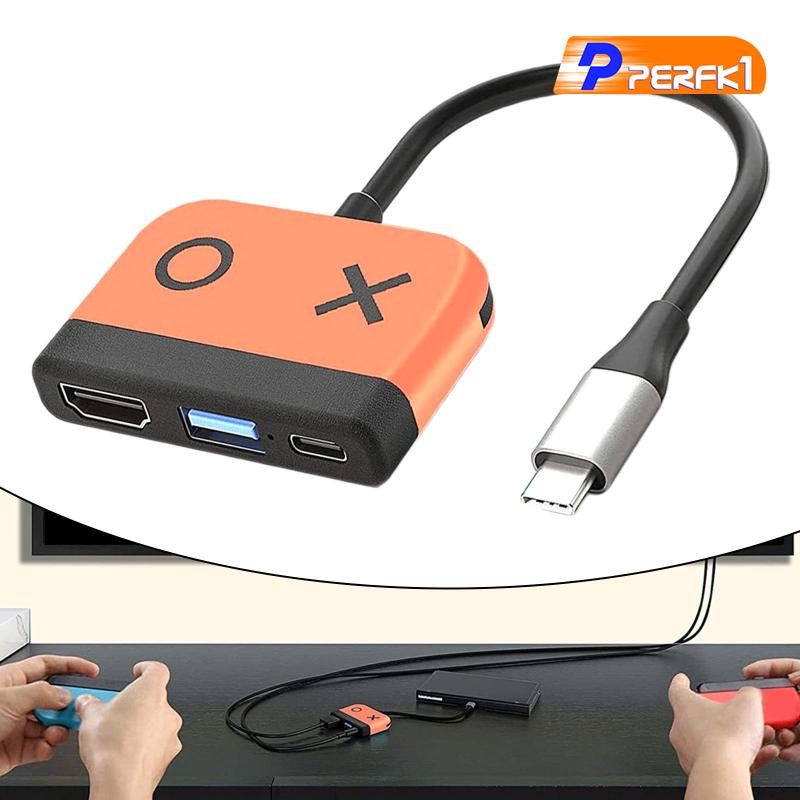 3-In-1 Type C to HDMI Adapter USB3.0 Converter for NS Switch Lite Part