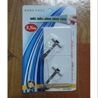 1 vỉ 2 móc dán tường hình thoi.