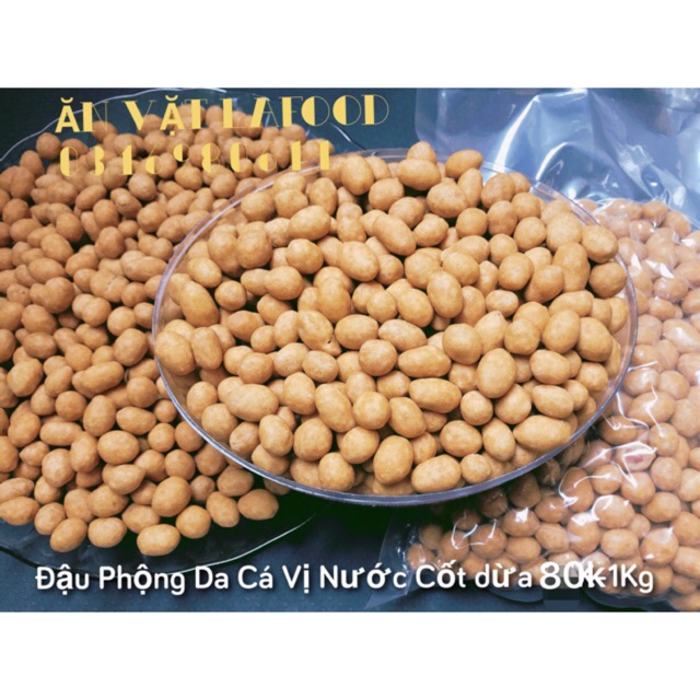 1KG ĐẬU PHỘNG DA CÁ VỊ NƯỚC CỐT DỪA LOẠI 1 ( GIÒN THƠM)