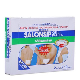 Miếng dán lạnh SALONSIP ( túi 2 miếng )
